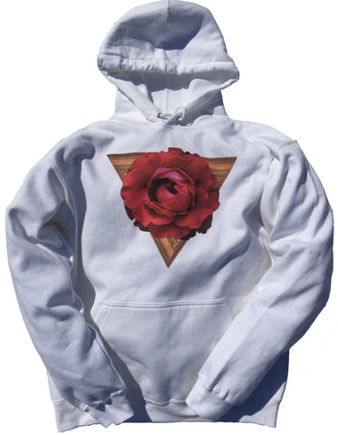 White Rose Crest Hoodie